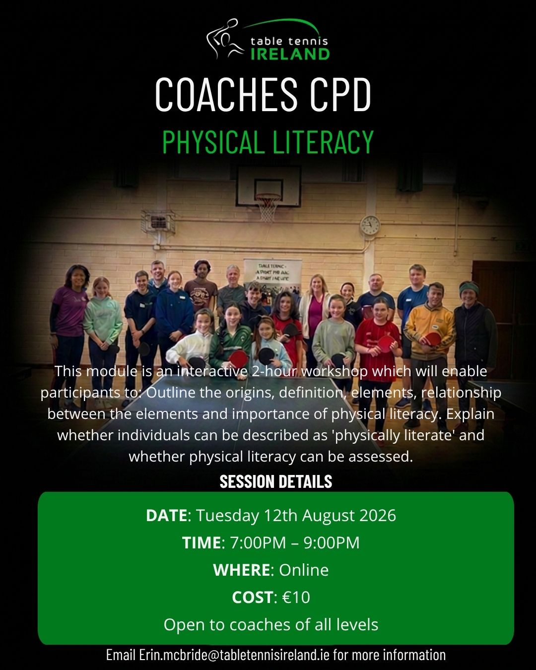 Coaches CPD: Physical Literacy Workshop