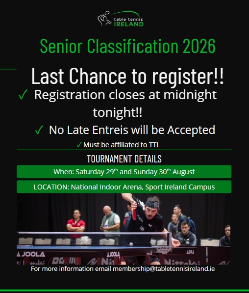 Senior Classification 2026